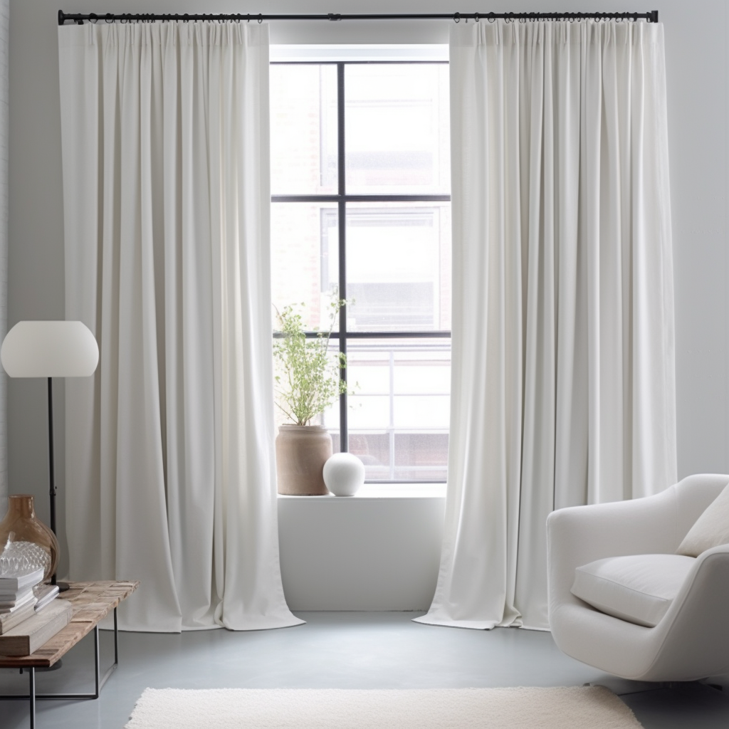 Rideaux De Tête Doublés Plis Crayon – Couleur Latte Beige – 66 X 54 Pouces – Neuf