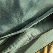 Green Linen Duvet Cover