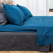 Blue Linen Flat Sheet