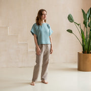 Linen Tee Top