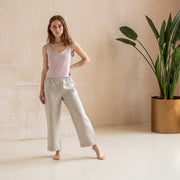 Linen Tank Top Cropped