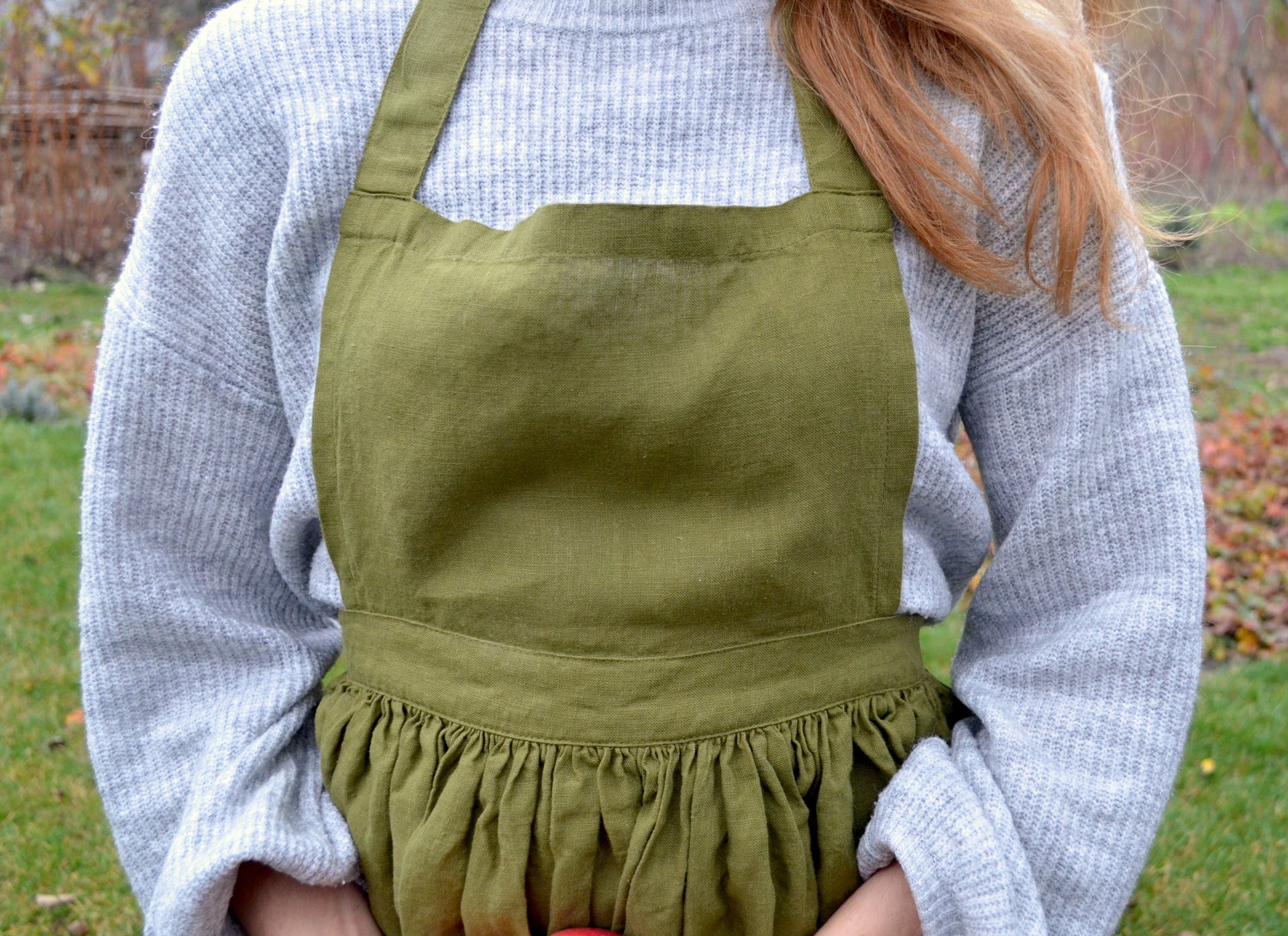 Midi Skirt Linen Apron