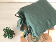 Linen Sham with Bow Ties