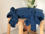 Linen Sham with Bow Ties