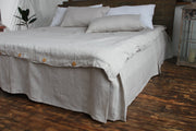 Box Pleated Bed Skirt Cotton Lined