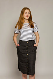 Linen Pencil Skirt