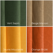 @color:Vert Sapin, color:Beige Marron, color:Jaune Moutarde, color:Orange Brûlé 