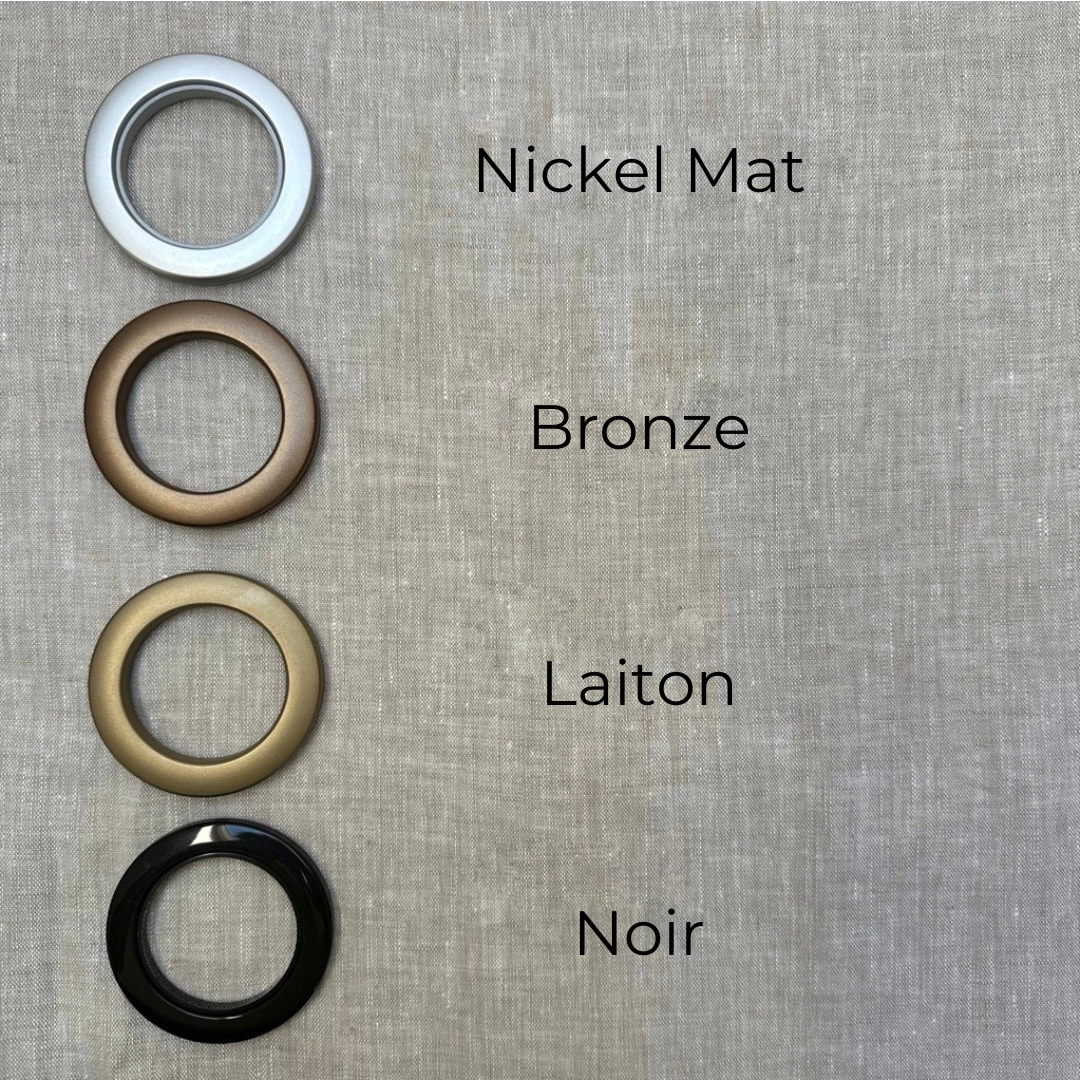 @ GROMMET COLOR: Laiton/Plastique, GROMMET COLOR: Bronze/Plastique, GROMMET COLOR: Nickel Mat/Plastique, Grommet Color: Noir/Plastique