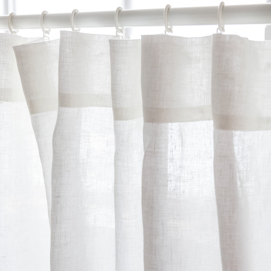 S-fold Linen Curtain Panel