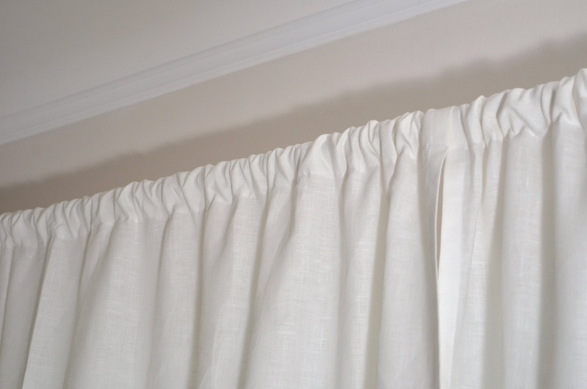 Kitchen Linen Curtain Panel 
