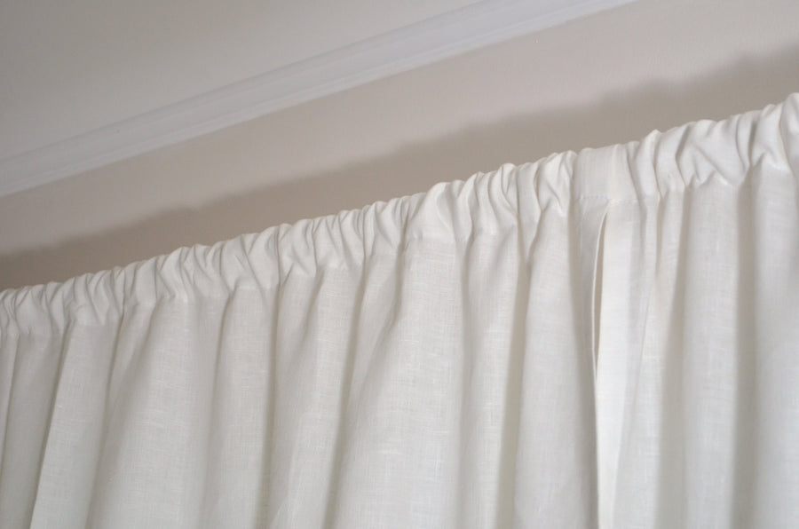 Kitchen Linen Curtain Panel 