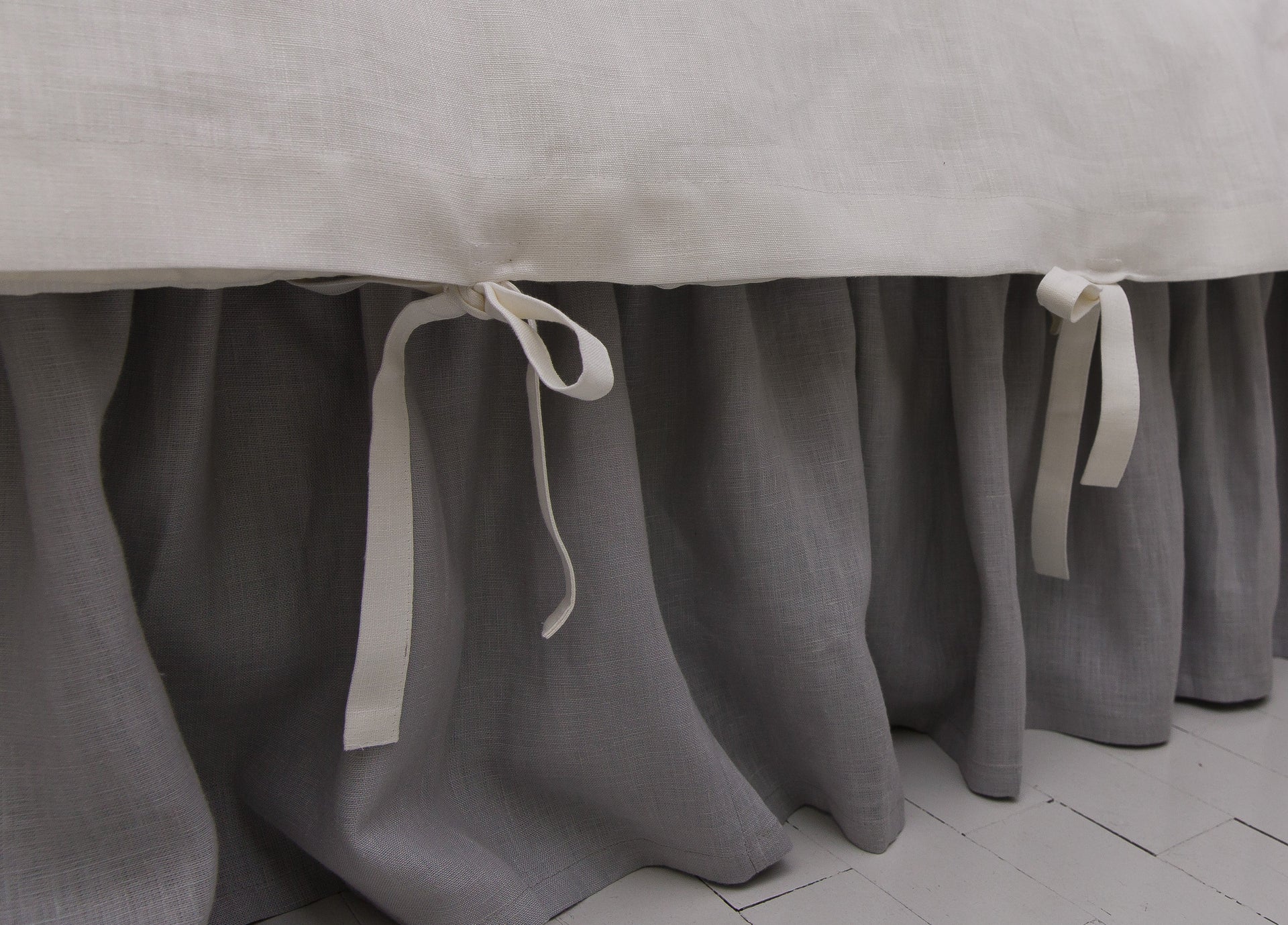 Linen Duvet Cover with Ties